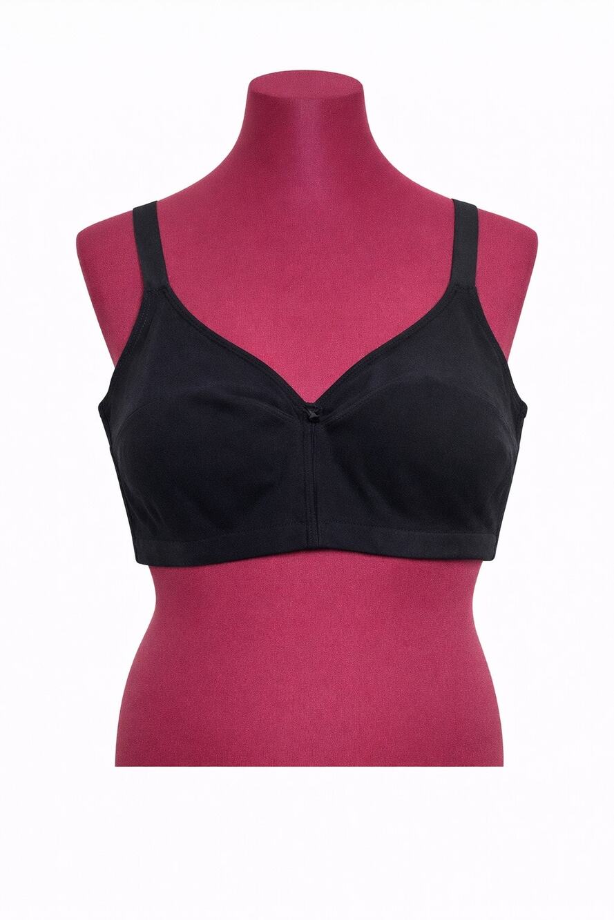 Comfort Choice black soft cup bra black 52C